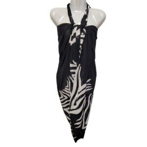 Womens Sarong Cotton Wrap, Handpainted Batik Wrapskirt Beach Pareo Beachwear-NEW